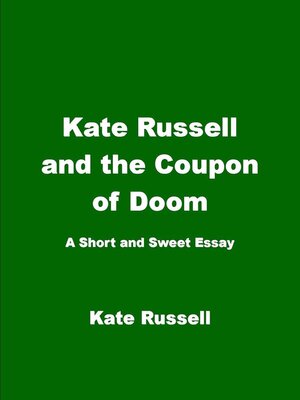 cover image of Kate Russell and the Coupon of Doom